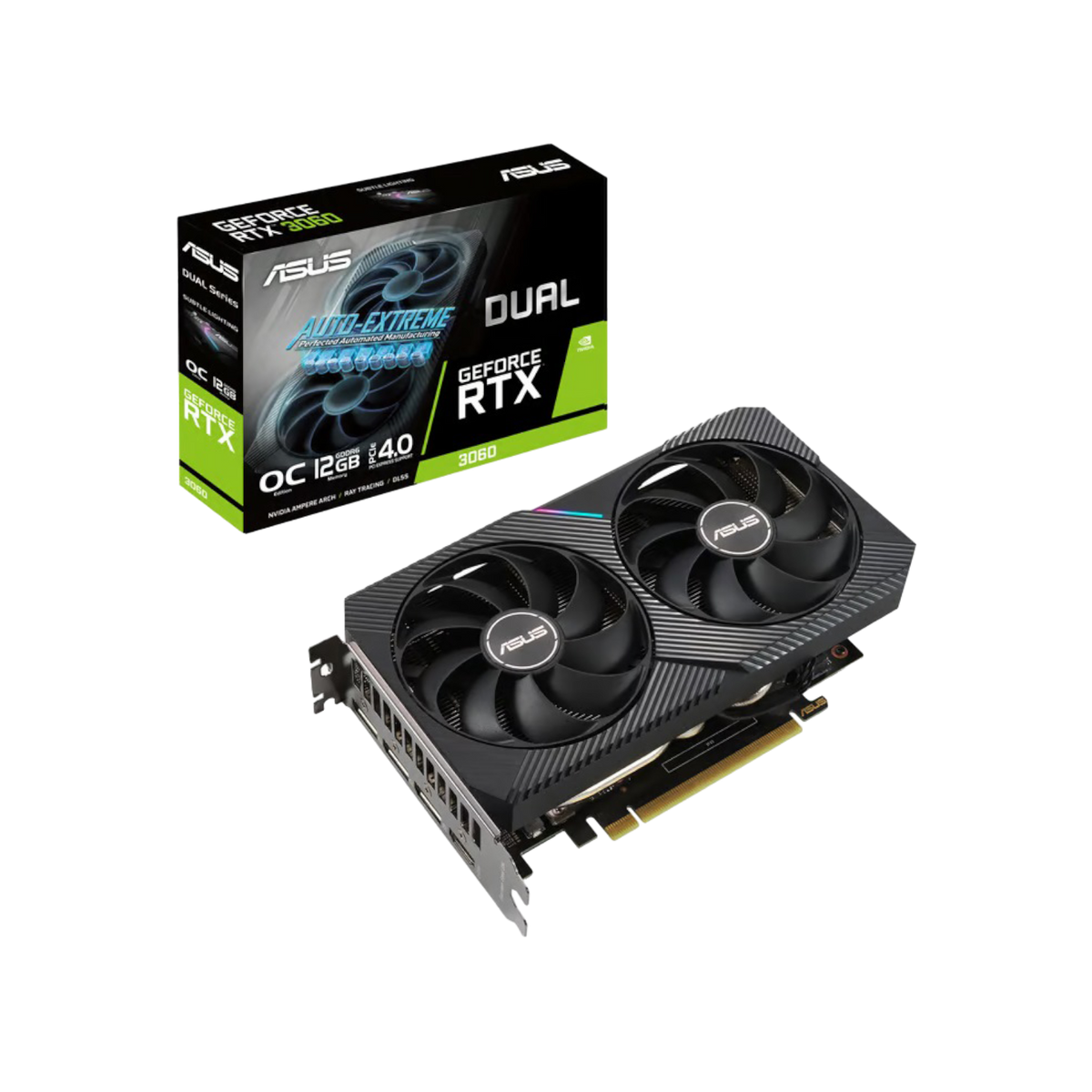 Karta graficzna Asus Dual GeForce RTX 3060 OC V2 12GB GDDR6.