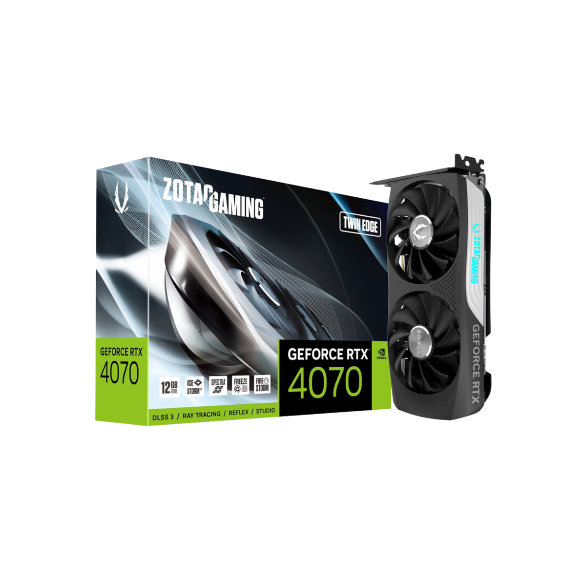 Karta graficzna ZOTAC GAMING GeForce RTX 4070 Twin Edge 12GB GDDR6X.