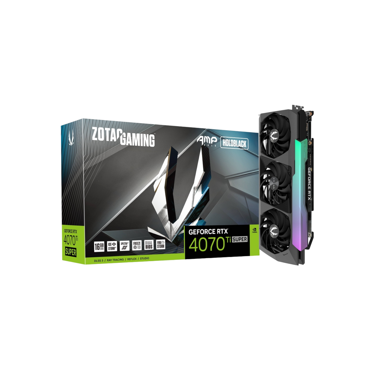 Karta graficzna ZOTAC GAMING GeForce RTX 4070 Ti SUPER AMP HOLO 16GB GDDR6X.