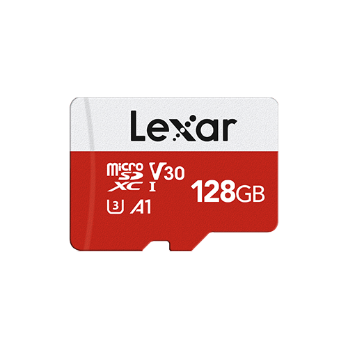 Karta pamięci Lexar microSDXC Card C10 UHS-I A1 V30 U3 128GB.