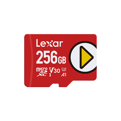 Karta pamięci Lexar microSDXC Card C10 UHS-I A1 V30 U3 Play 256GB.