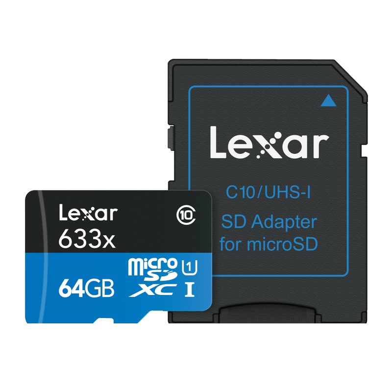 Karta pamięci Lexar microSDXC UHS-I Card + Adapter.