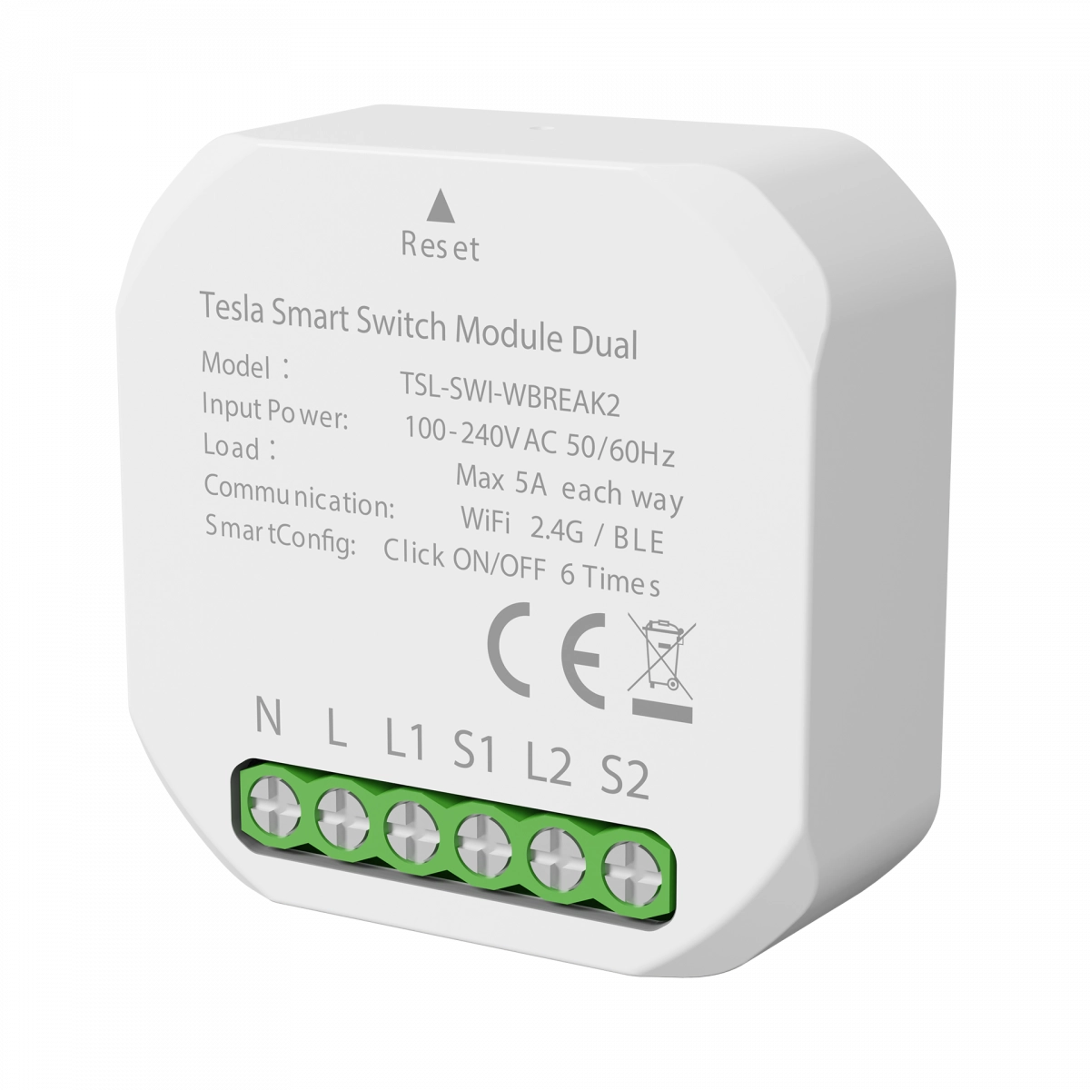Inteligentny przełącznik Tesla Smart Switch Module Dual.