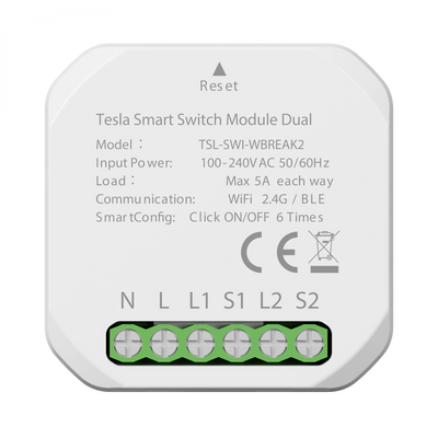 Inteligentny przełącznik Tesla Smart Switch Module Dual.