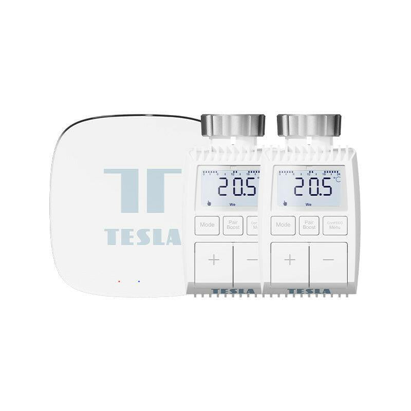 Głowica termostatyczna Tesla Smart Bundle Basic 2 (2x Valve + Hub).