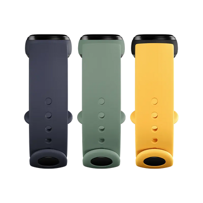 Wymienna opaska Mi Smart Band 5 Strap (3-pack) (Blue, Yellow, Green).