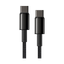 Kabel USB-C - USB-C Baseus Tungsten Gold Quick Charge 4.0 1m Czarny.