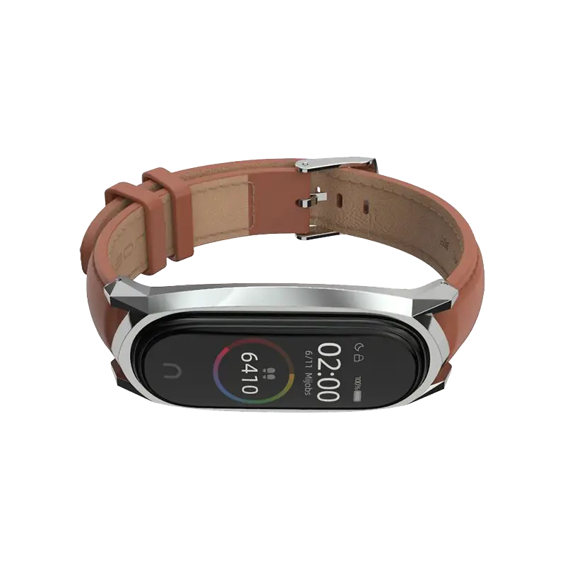 Wymienna skórzana opaska TechProtect do Mi Smart Band 5/6.